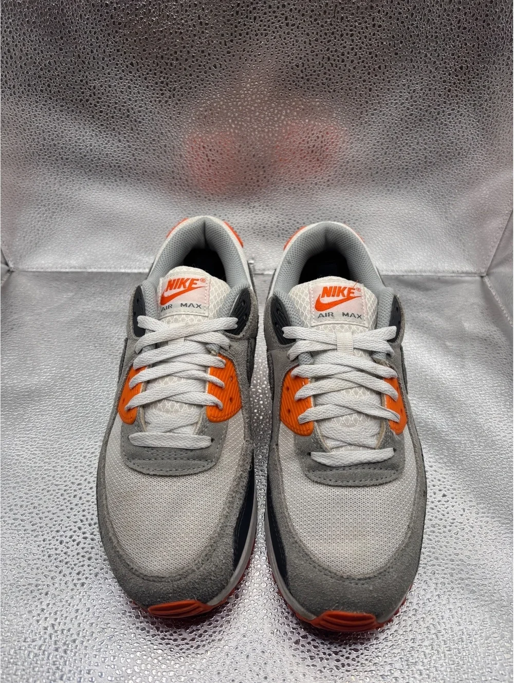 Nike air max 90 summit white safety orange
